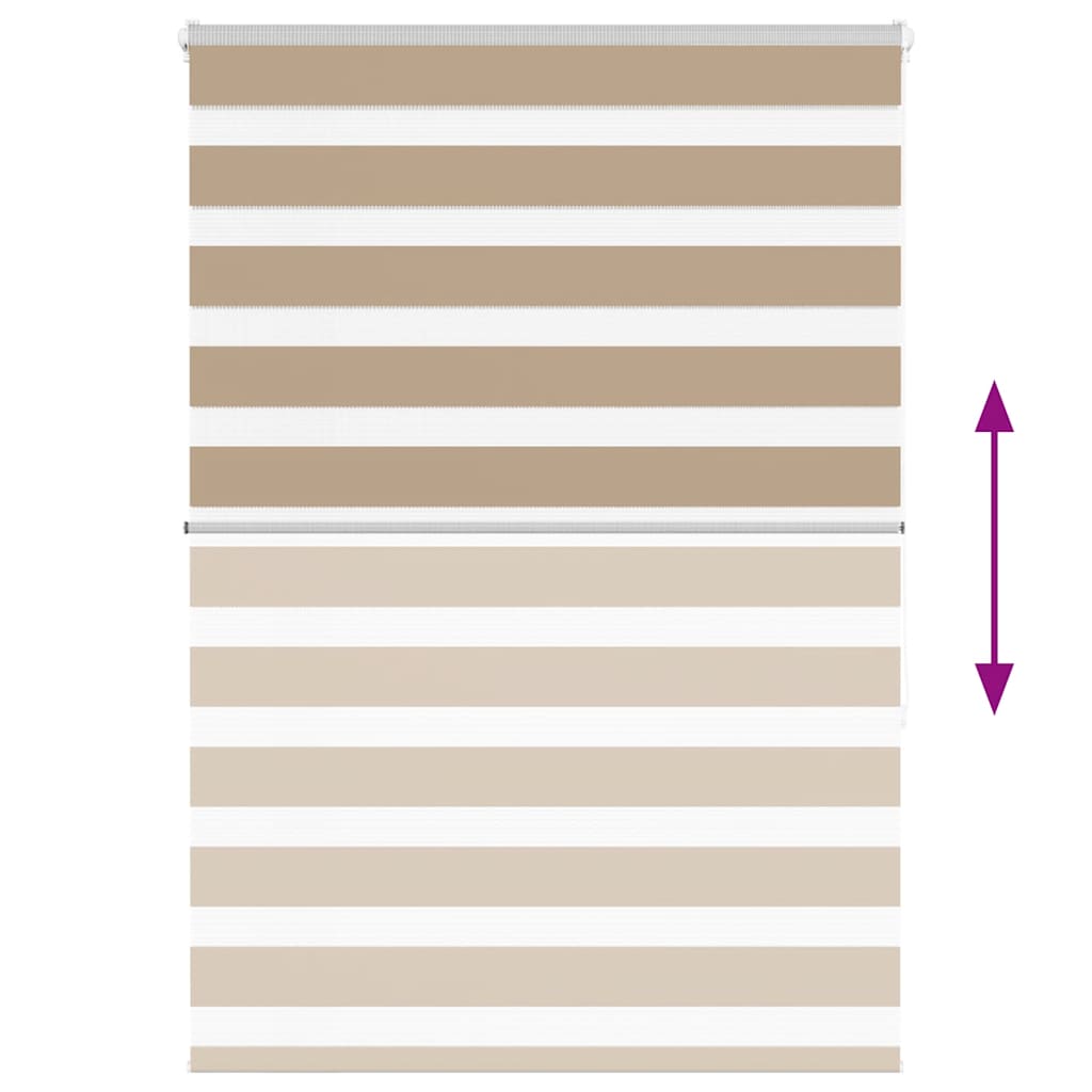 zebragardin sandbrun 105x150 cm stofbredde 100,9 cm polyester