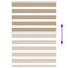 zebragardin sandbrun 105x150 cm stofbredde 100,9 cm polyester