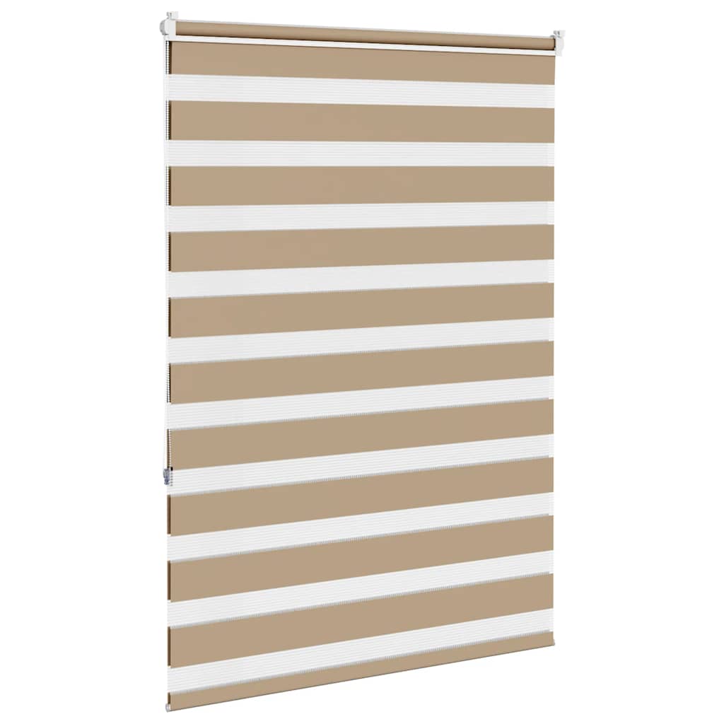 zebragardin sandbrun 115x150 cm stofbredde 110,9 cm polyester