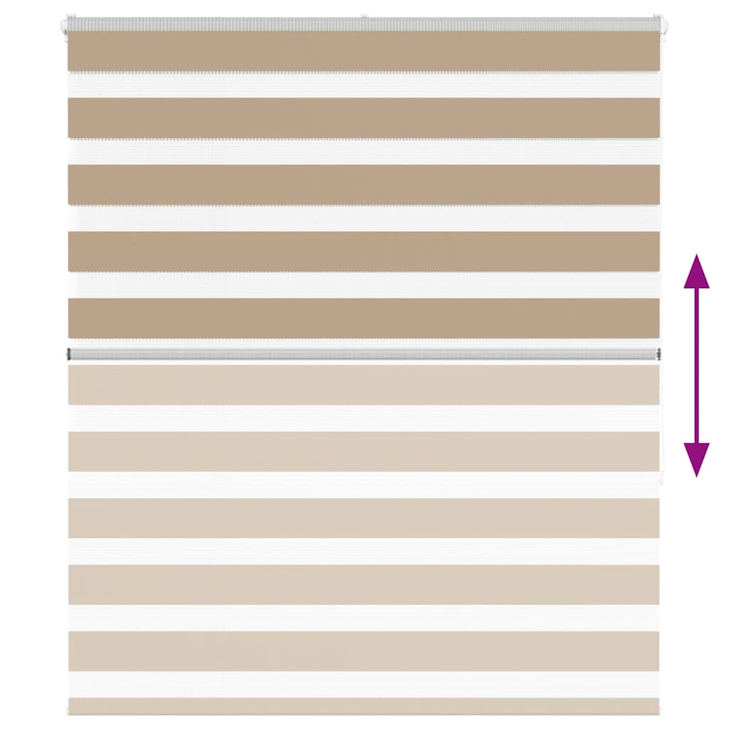 zebragardin sandbrun 120x150 cm stofbredde 115,9 cm polyester