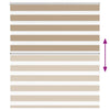 zebragardin sandbrun 120x150 cm stofbredde 115,9 cm polyester