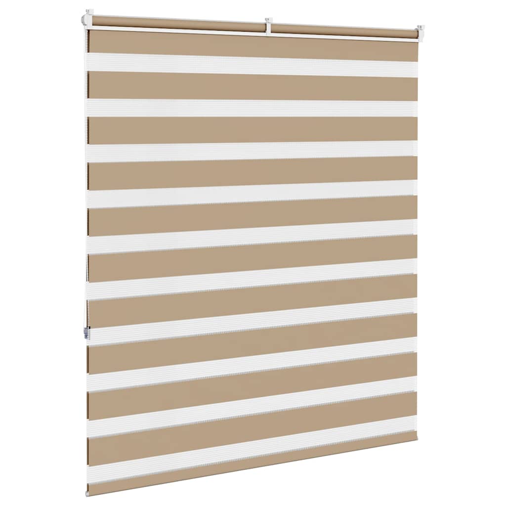 zebragardin sandbrun 125x150 cm stofbredde 120,9 cm polyester