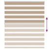 zebragardin sandbrun 125x150 cm stofbredde 120,9 cm polyester