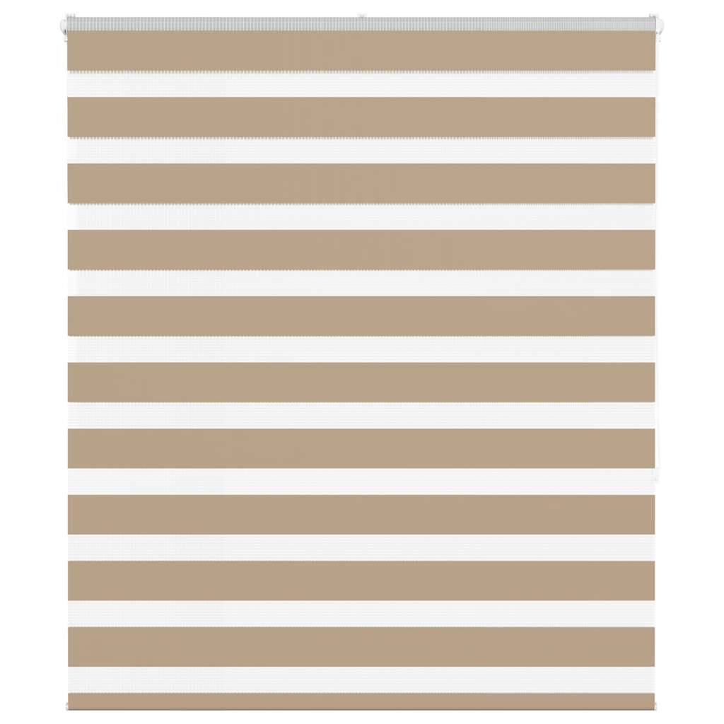 zebragardin sandbrun 135x150 cm stofbredde 130,9 cm polyester
