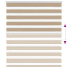 zebragardin sandbrun 135x150 cm stofbredde 130,9 cm polyester
