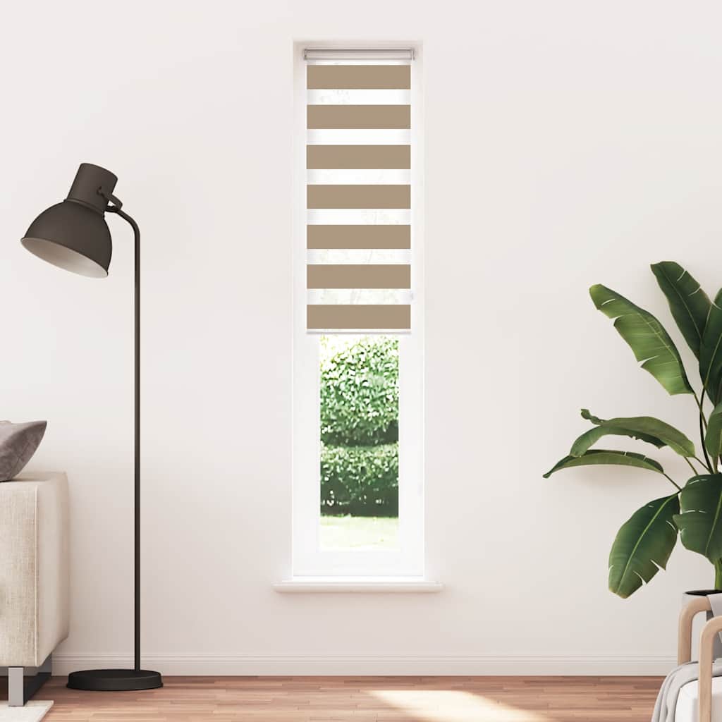 zebragardin sandbrun 40x200 cm stofbredde 35,9 cm polyester