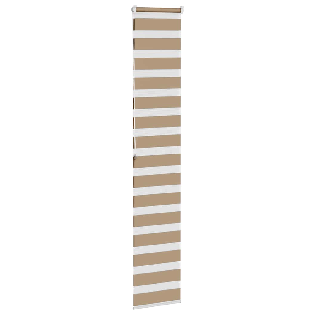 zebragardin sandbrun 40x200 cm stofbredde 35,9 cm polyester