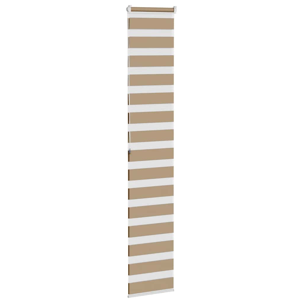 zebragardin sandbrun 45x200 cm stofbredde 40,9 cm polyester