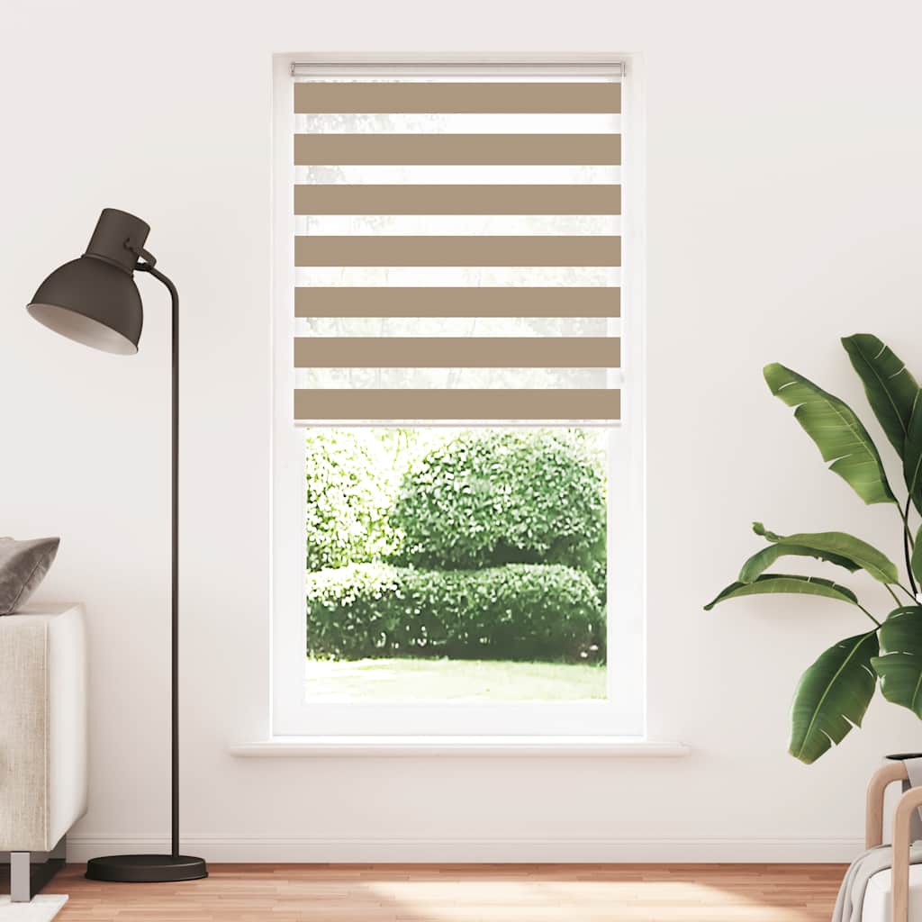 zebragardin sandbrun 105x200 cm stofbredde 100,9 cm polyester