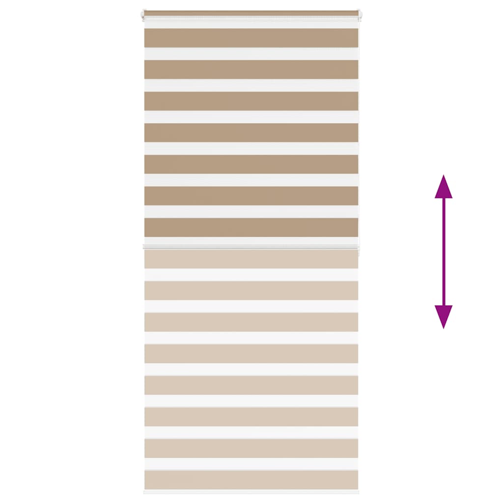 zebragardin sandbrun 105x200 cm stofbredde 100,9 cm polyester
