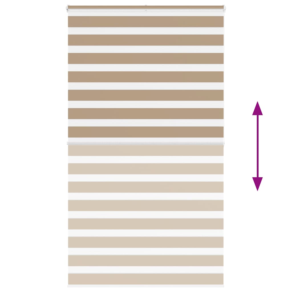 zebragardin sandbrun 120x200 cm stofbredde 115,9 cm polyester