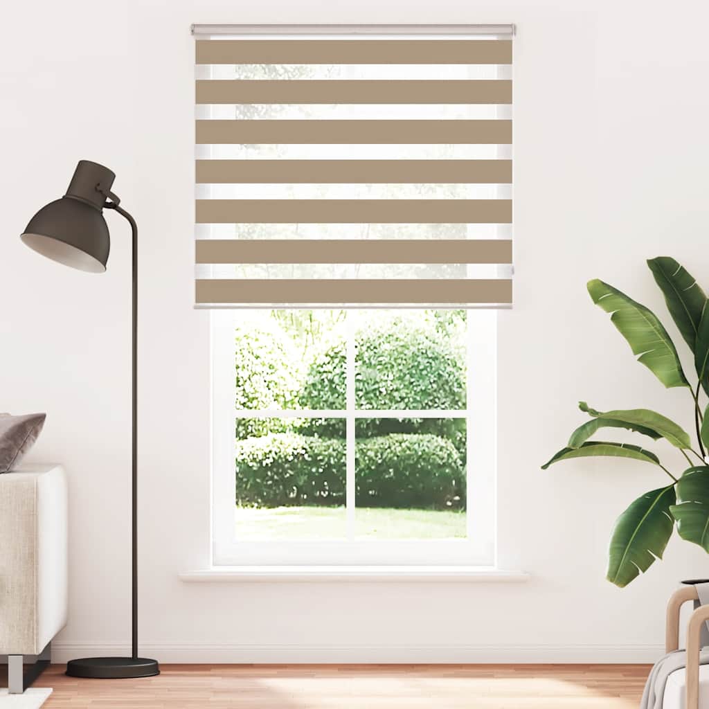 zebragardin sandbrun 125x200 cm stofbredde 120,9 cm polyester