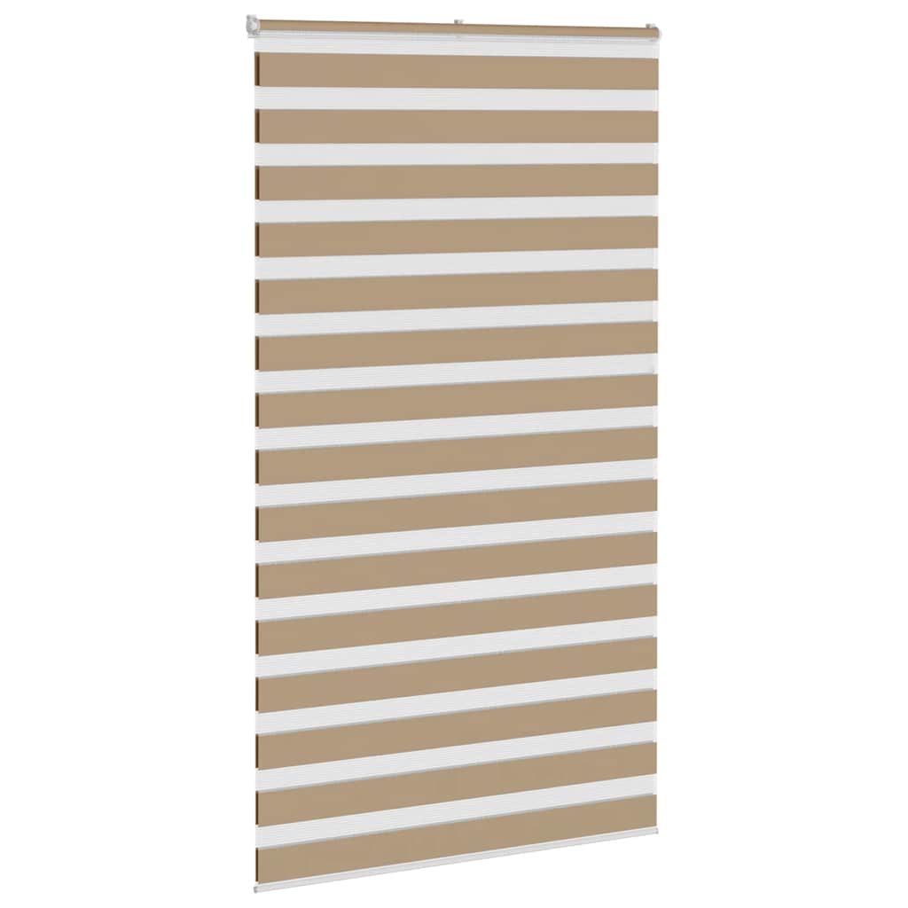 zebragardin sandbrun 135x200 cm stofbredde 130,9 cm polyester