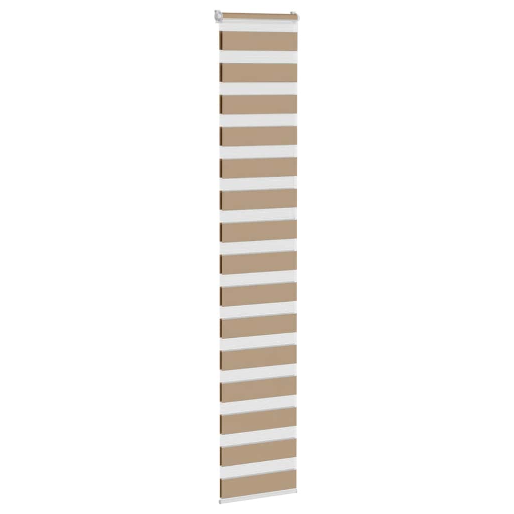 zebragardin sandbrun 45x230 cm stofbredde 40,9 cm polyester