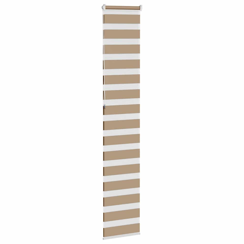 zebragardin sandbrun 45x230 cm stofbredde 40,9 cm polyester