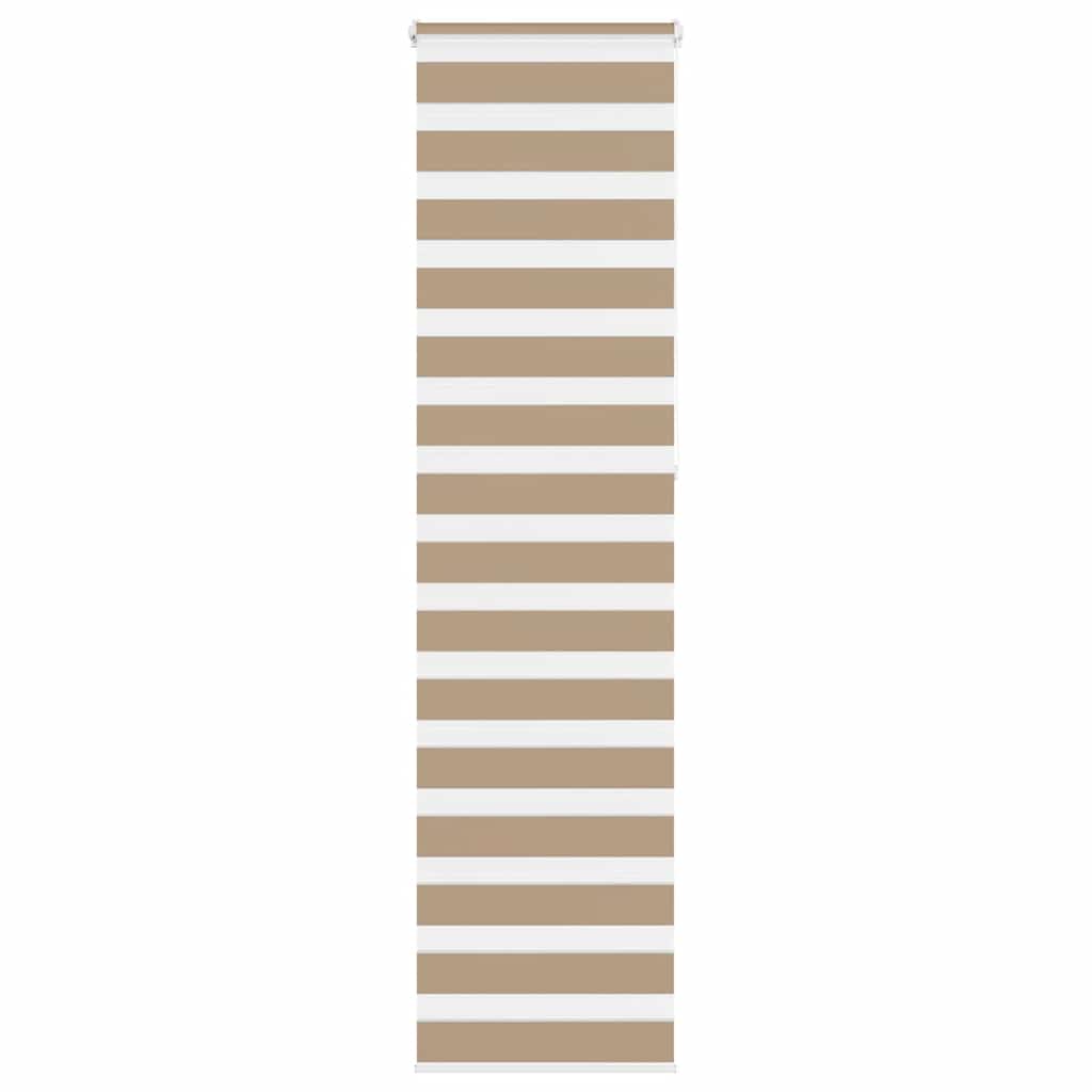 zebragardin sandbrun 55x230 cm stofbredde 50,9 cm polyester