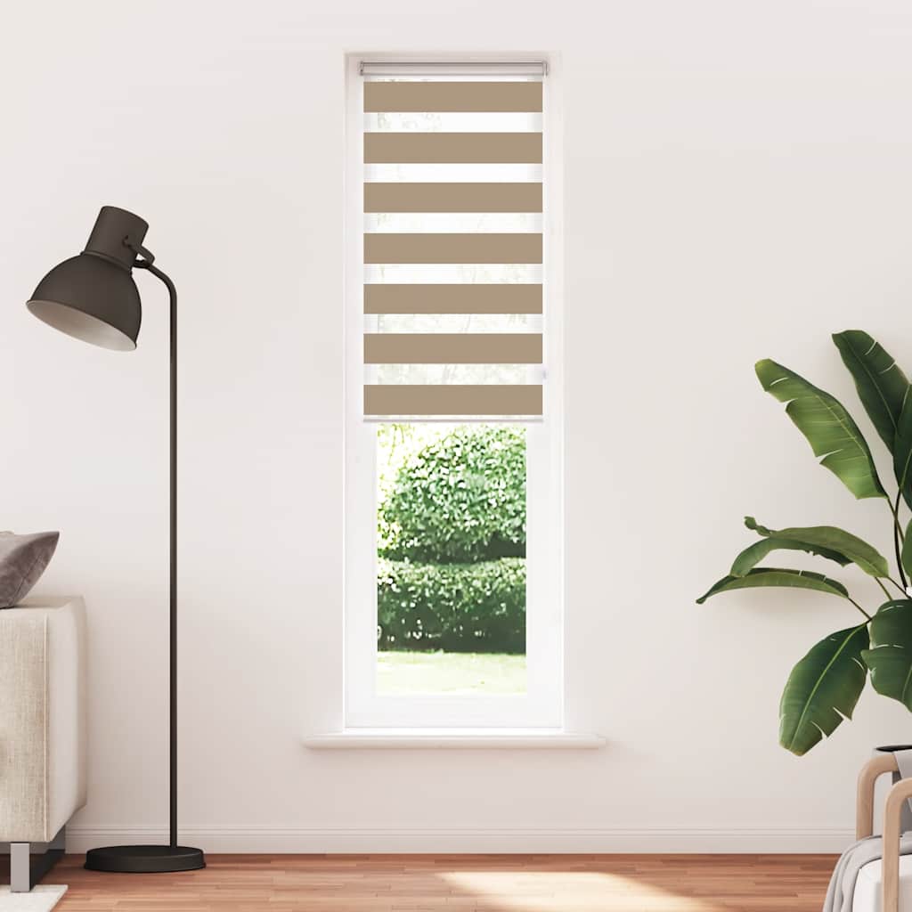 zebragardin sandbrun 55x230 cm stofbredde 50,9 cm polyester
