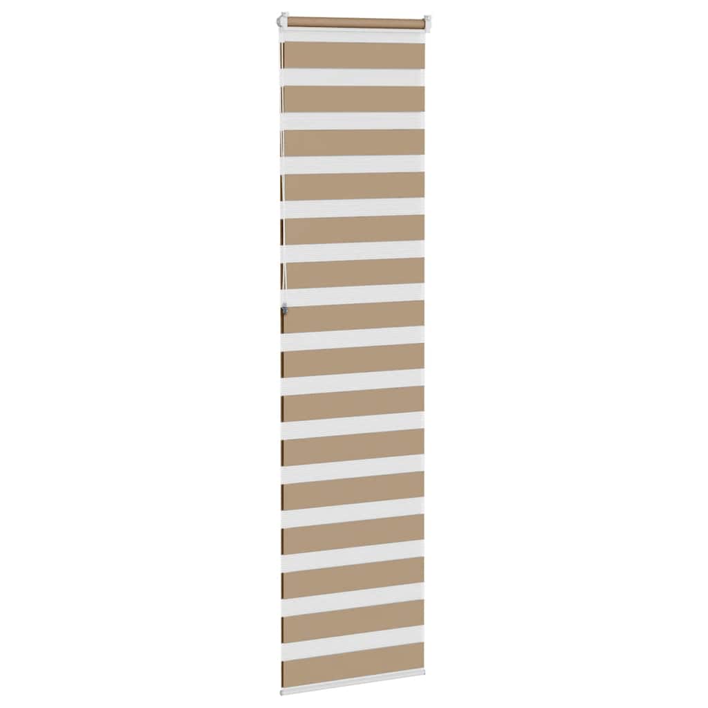 zebragardin sandbrun 55x230 cm stofbredde 50,9 cm polyester