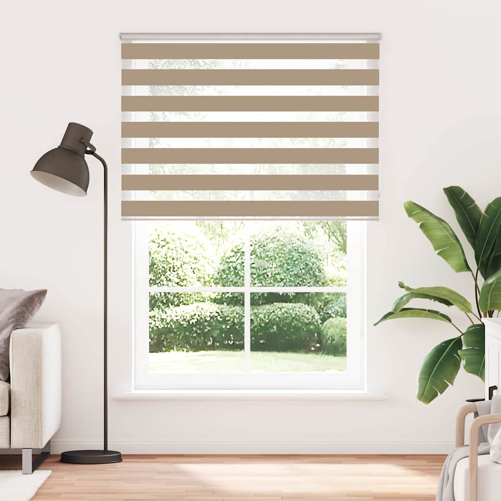 zebragardin sandbrun 155x230 cm stofbredde 150,9 cm polyester