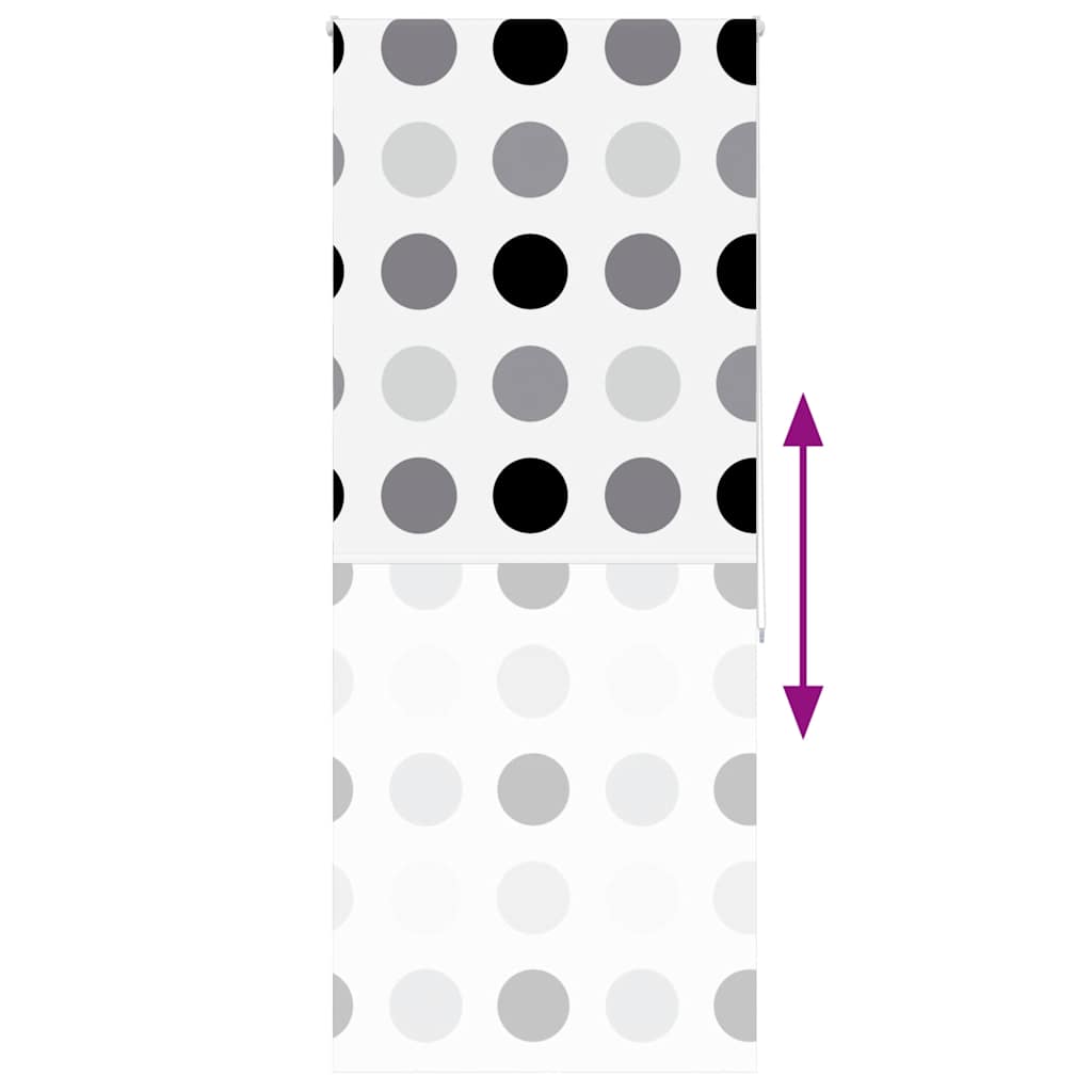 Bruserullegardin 100x240 cm Stofbredde 96 cm