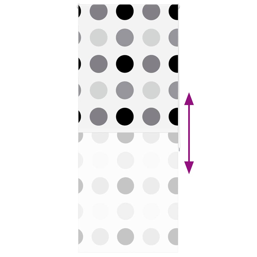 Bruserullegardin 110x240 cm Stofbredde 106 cm