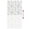 Bruserullegardin 130x240 cm Stofbredde 126 cm