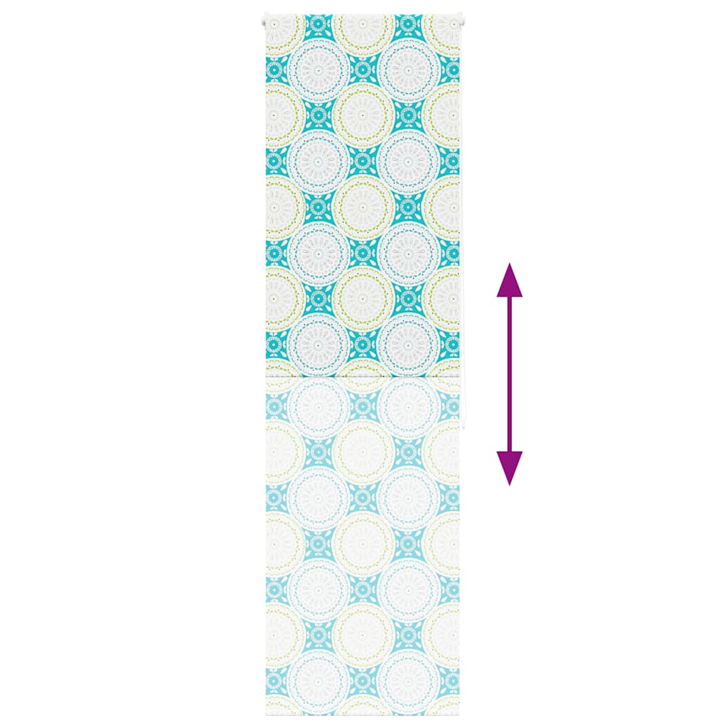 Bruserullegardin 70x240 cm Stofbredde 66 cm