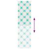 Bruserullegardin 80x240 cm Stofbredde 76 cm