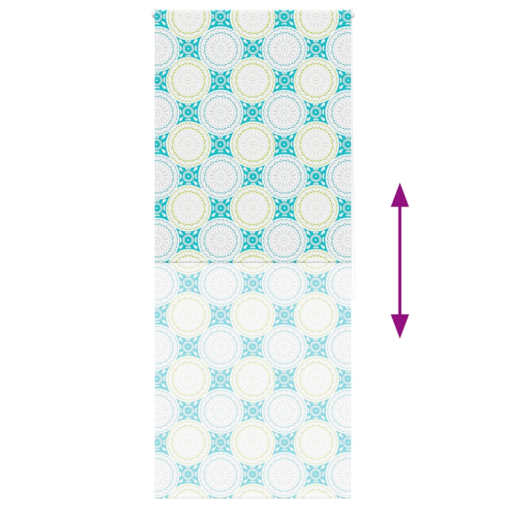 Bruserullegardin 90x240 cm Stofbredde 86 cm