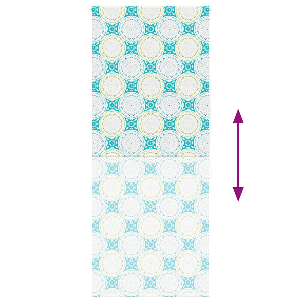 Bruserullegardin 100x240 cm Stofbredde 96 cm