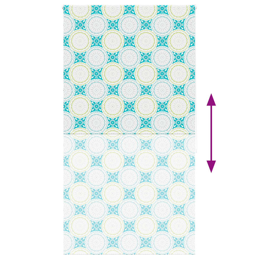 Bruserullegardin 130x240 cm Stofbredde 126 cm