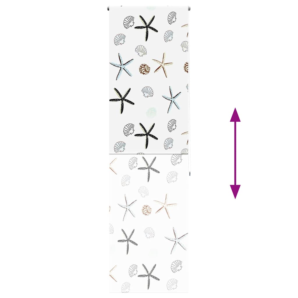 Bruserullegardin 60x240 cm Stofbredde 56 cm