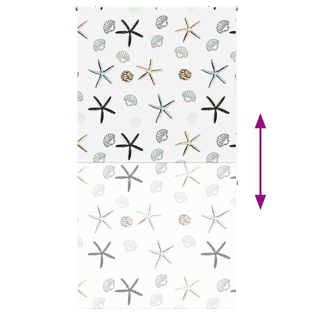 Bruserullegardin 130x240 cm Stofbredde 126 cm
