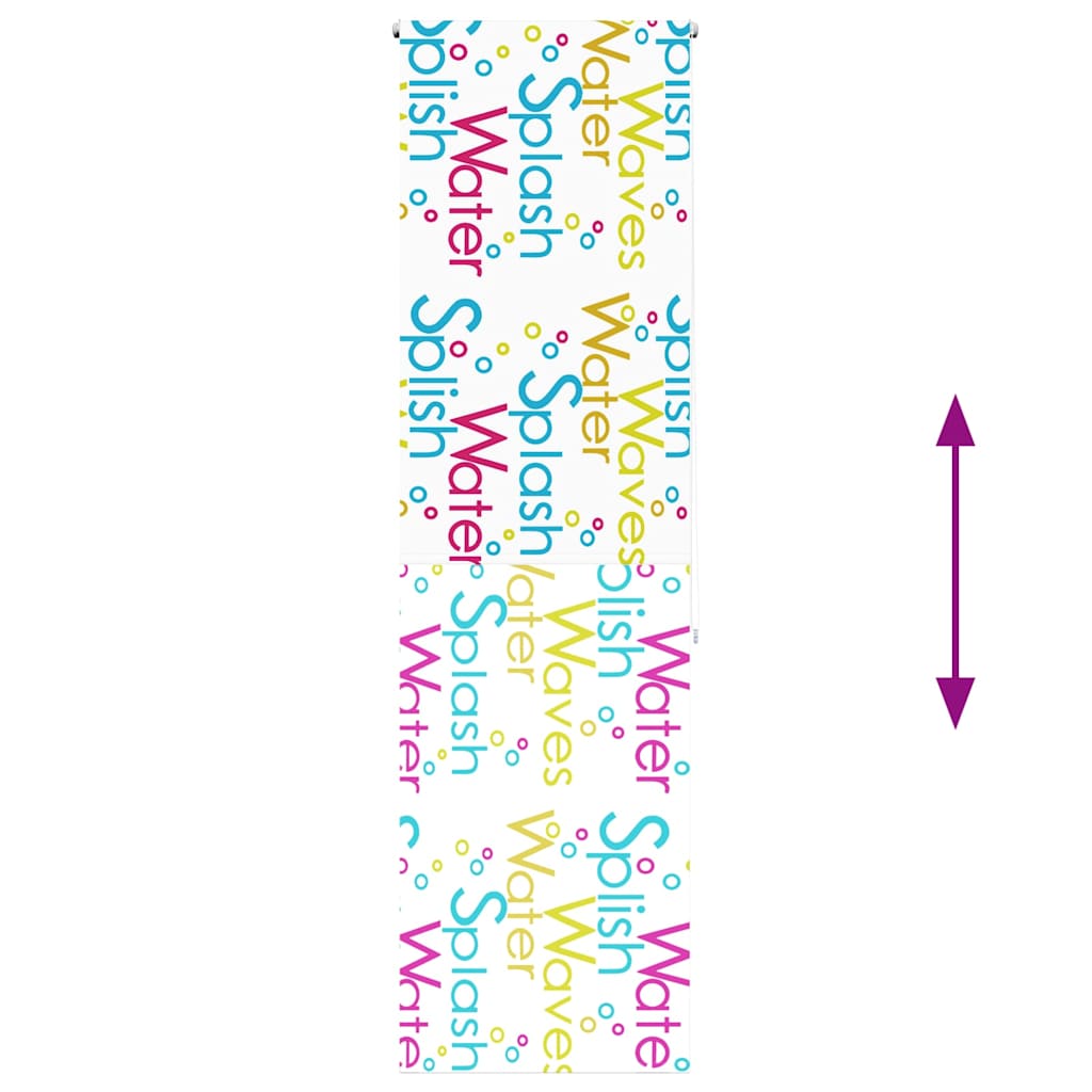 Bruserullegardin 60x240 cm Stofbredde 56 cm