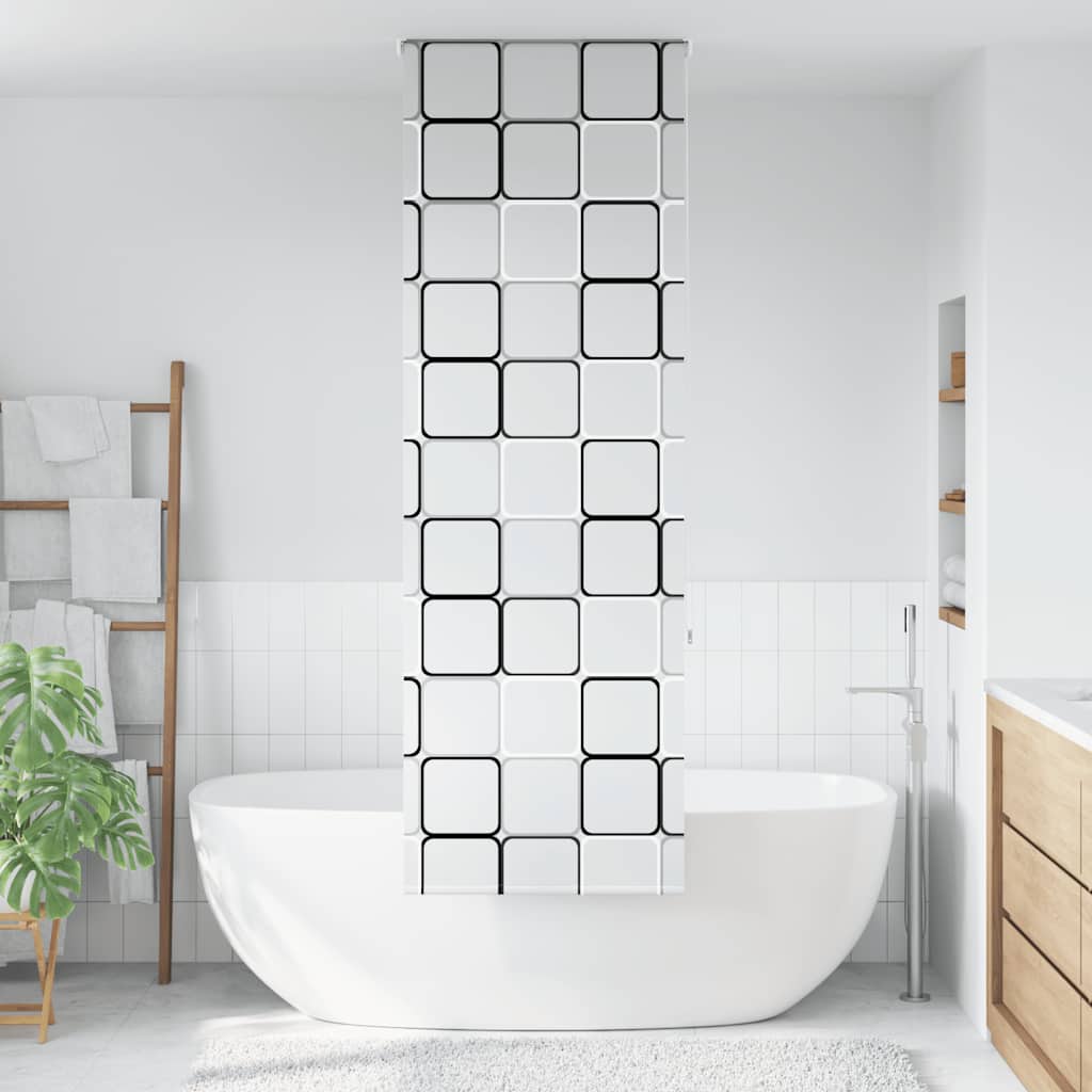 Bruserullegardin 60x240 cm Stofbredde 56 cm