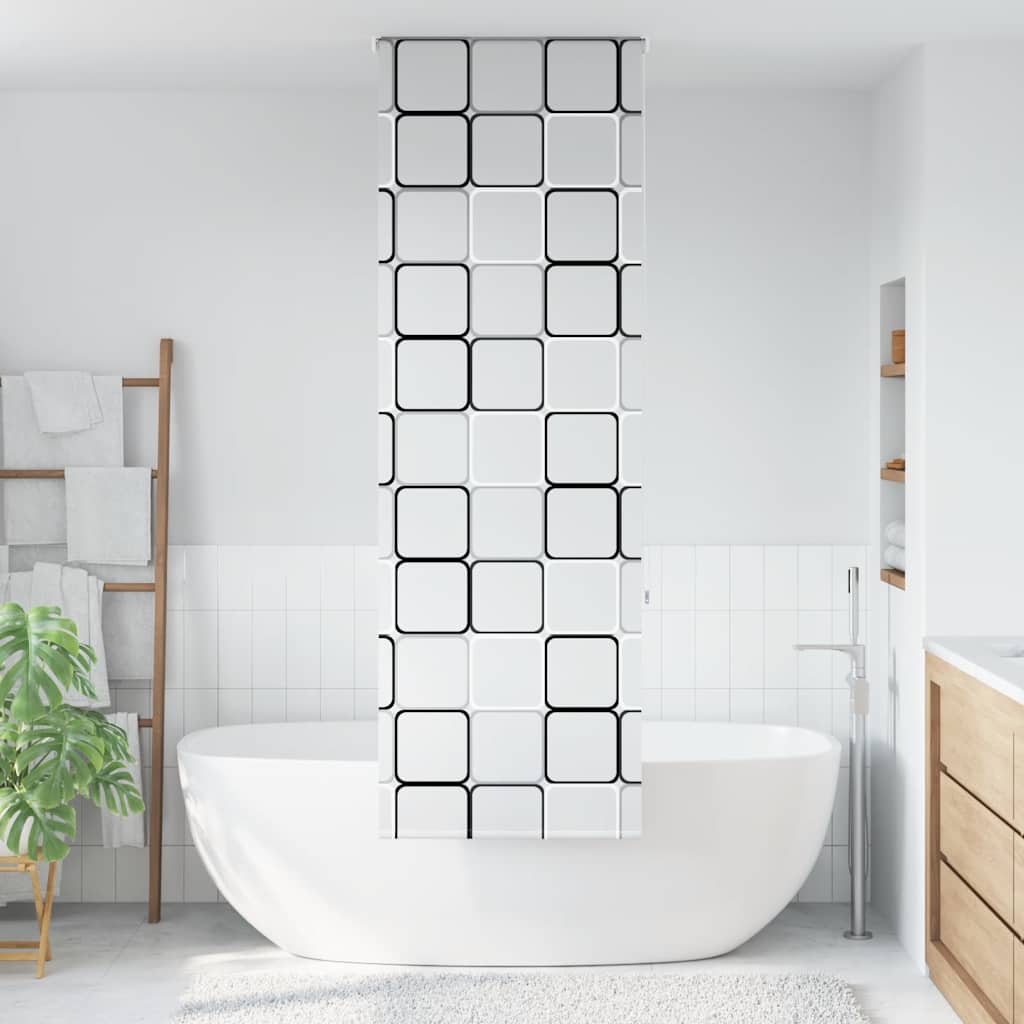 Bruserullegardin 70x240 cm Stofbredde 66 cm
