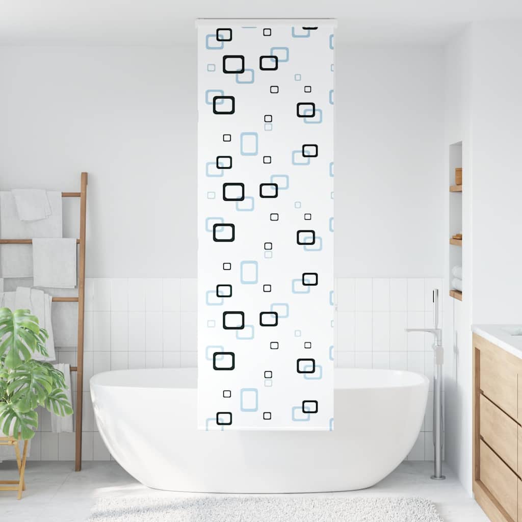 Bruserullegardin med kassette 60x240 cm Stofbredde 56 cm