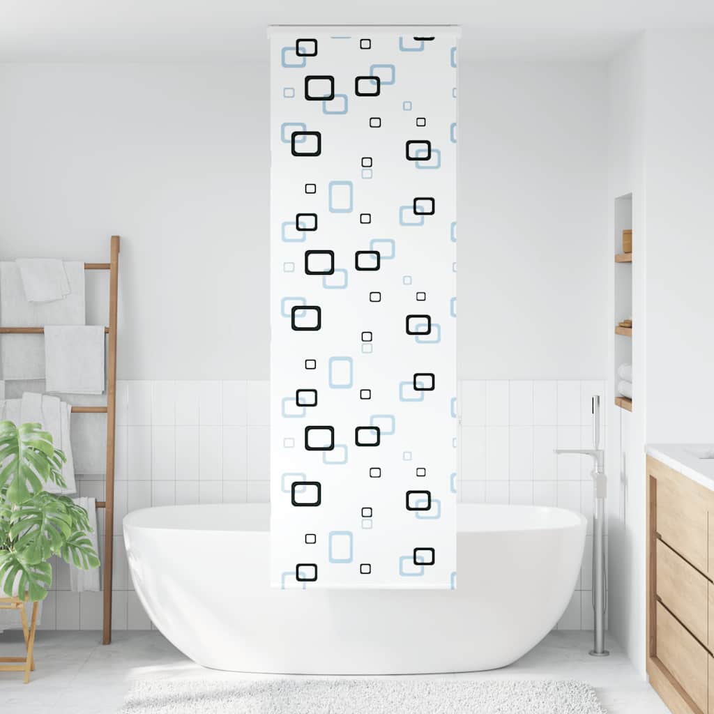 Bruserullegardin med kassette 70x240 cm Stofbredde 66 cm