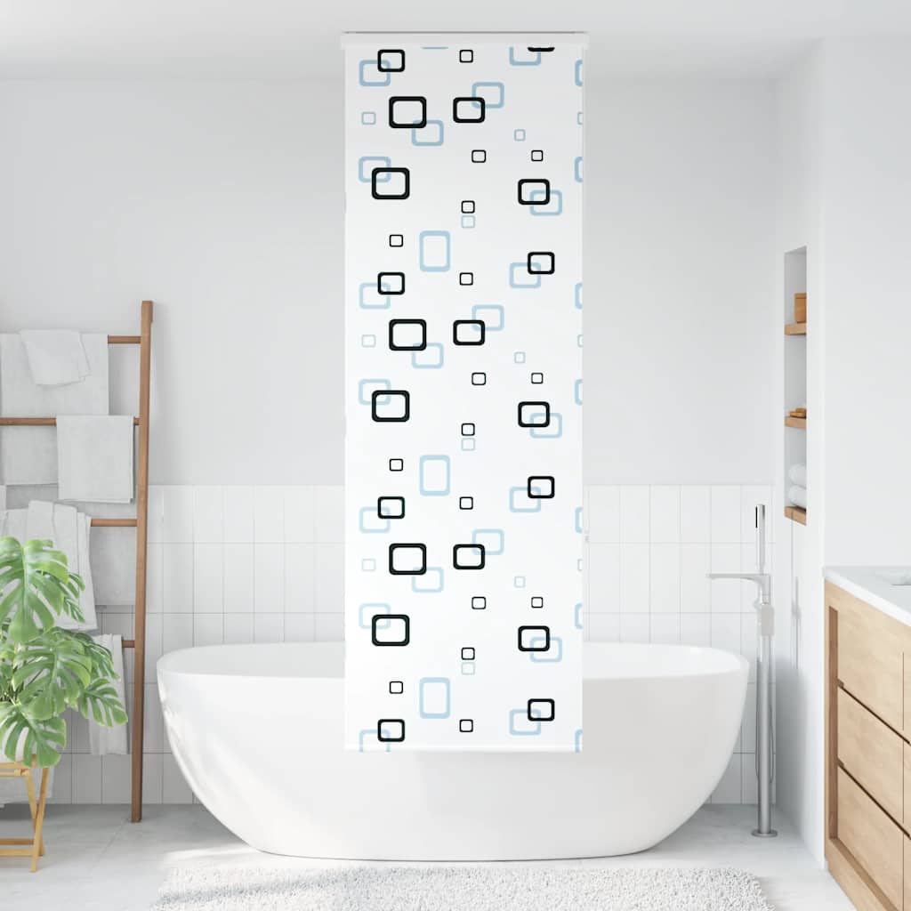 Bruserullegardin med kassette 80x240 cm Stofbredde 76 cm