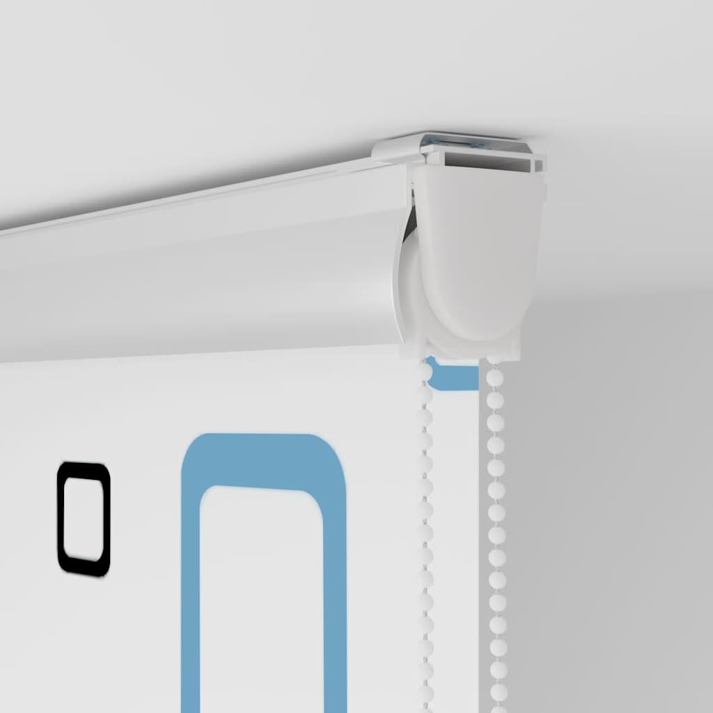 Bruserullegardin med kassette 100x240 cm Stofbredde 96 cm