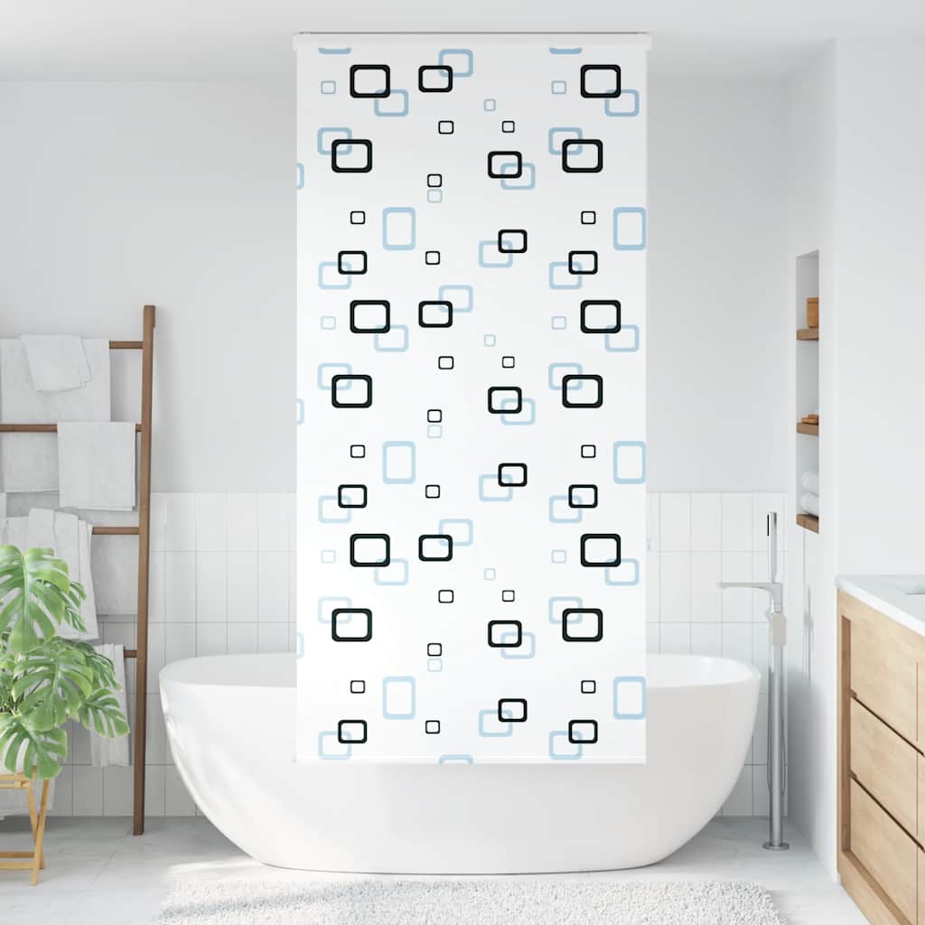 Bruserullegardin med kassette 110x240 cm Stofbredde 106 cm