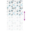 Bruserullegardin med kassette 120x240 cm Stofbredde 116 cm