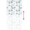 Bruserullegardin med kassette 140x240 cm Stofbredde 136 cm