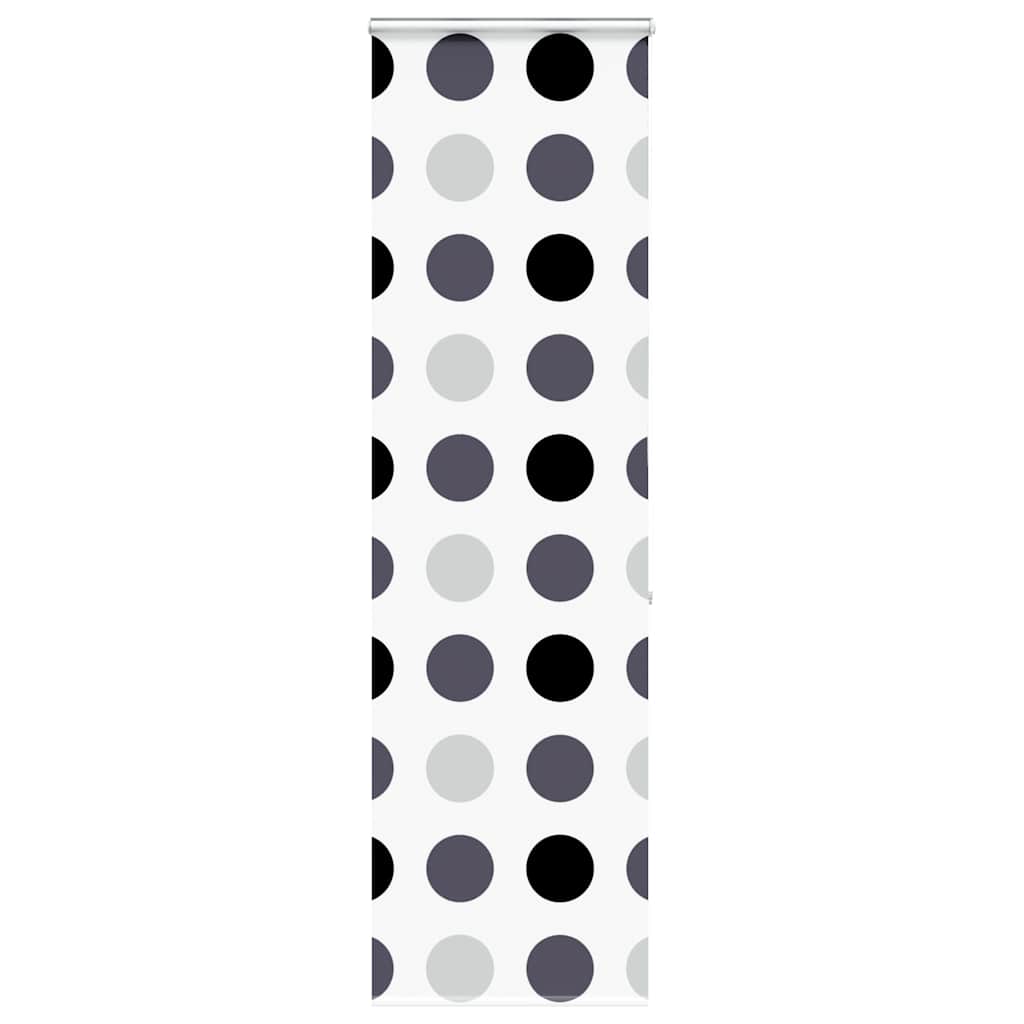 Bruserullegardin med kassette 70x240 cm Stofbredde 66 cm