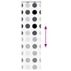 Bruserullegardin med kassette 70x240 cm Stofbredde 66 cm