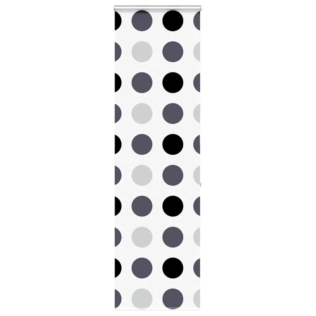 Bruserullegardin med kassette 80x240 cm Stofbredde 76 cm
