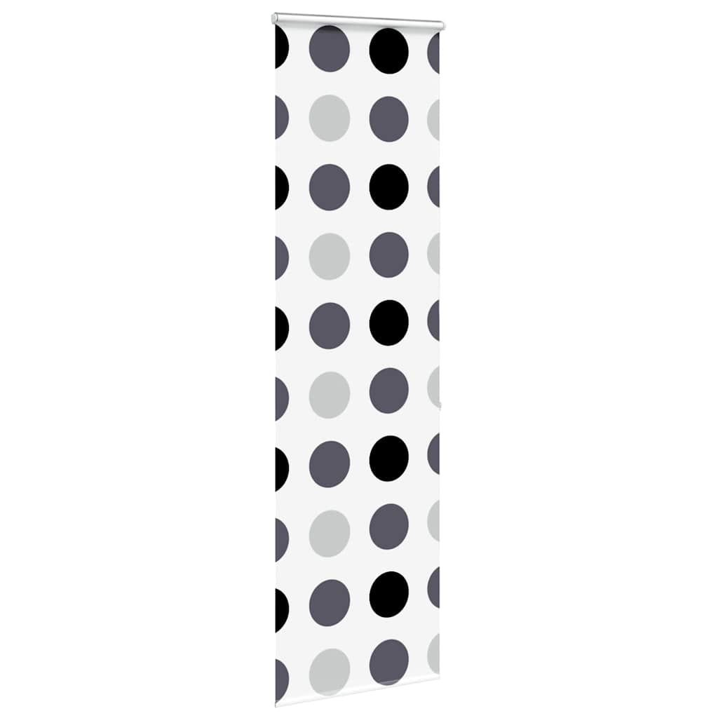 Bruserullegardin med kassette 80x240 cm Stofbredde 76 cm
