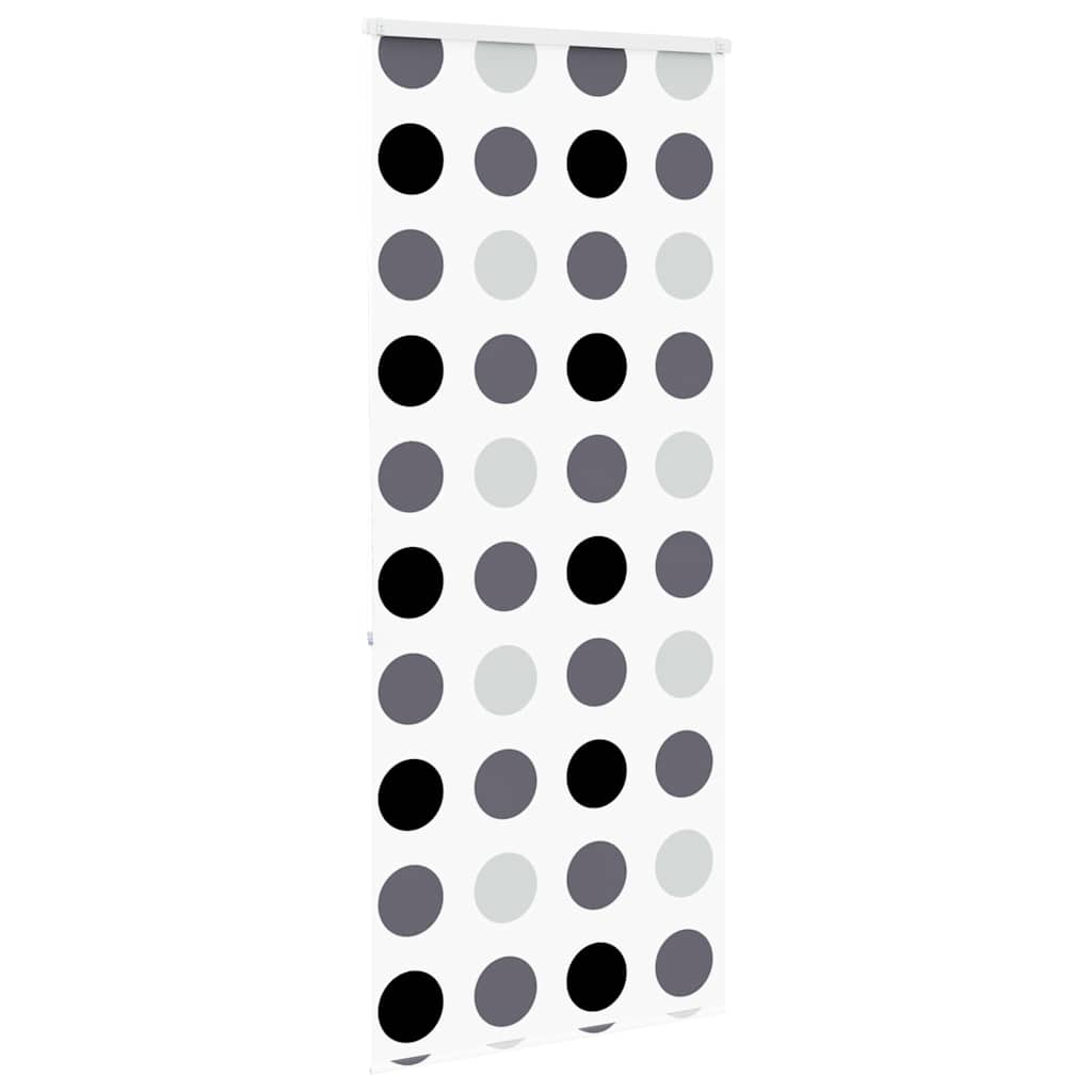 Bruserullegardin med kassette 90x240 cm Stofbredde 86 cm