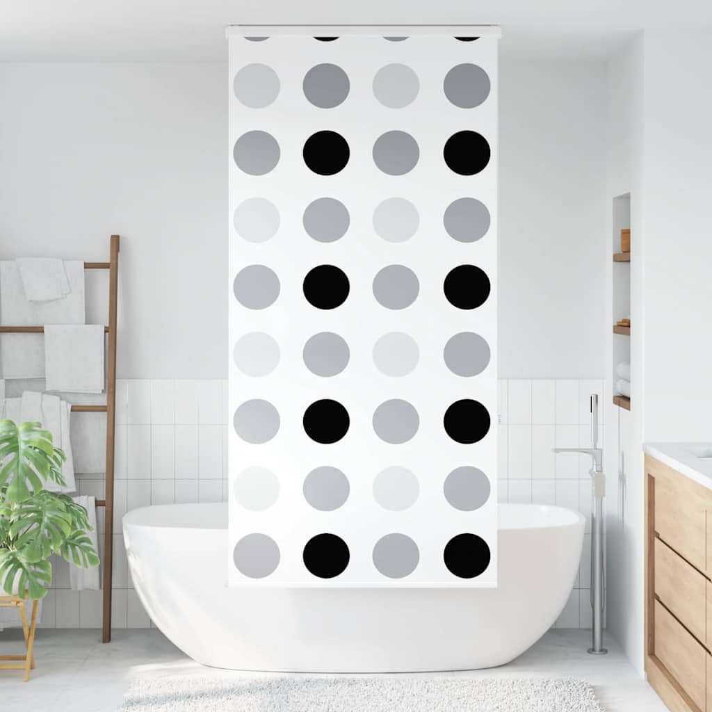 Bruserullegardin med kassette 100x240 cm Stofbredde 96 cm