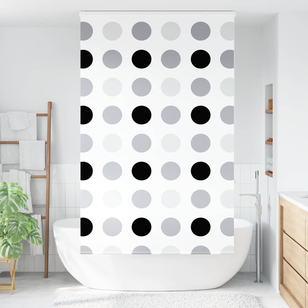 Bruserullegardin med kassette 140x240 cm Stofbredde 136 cm